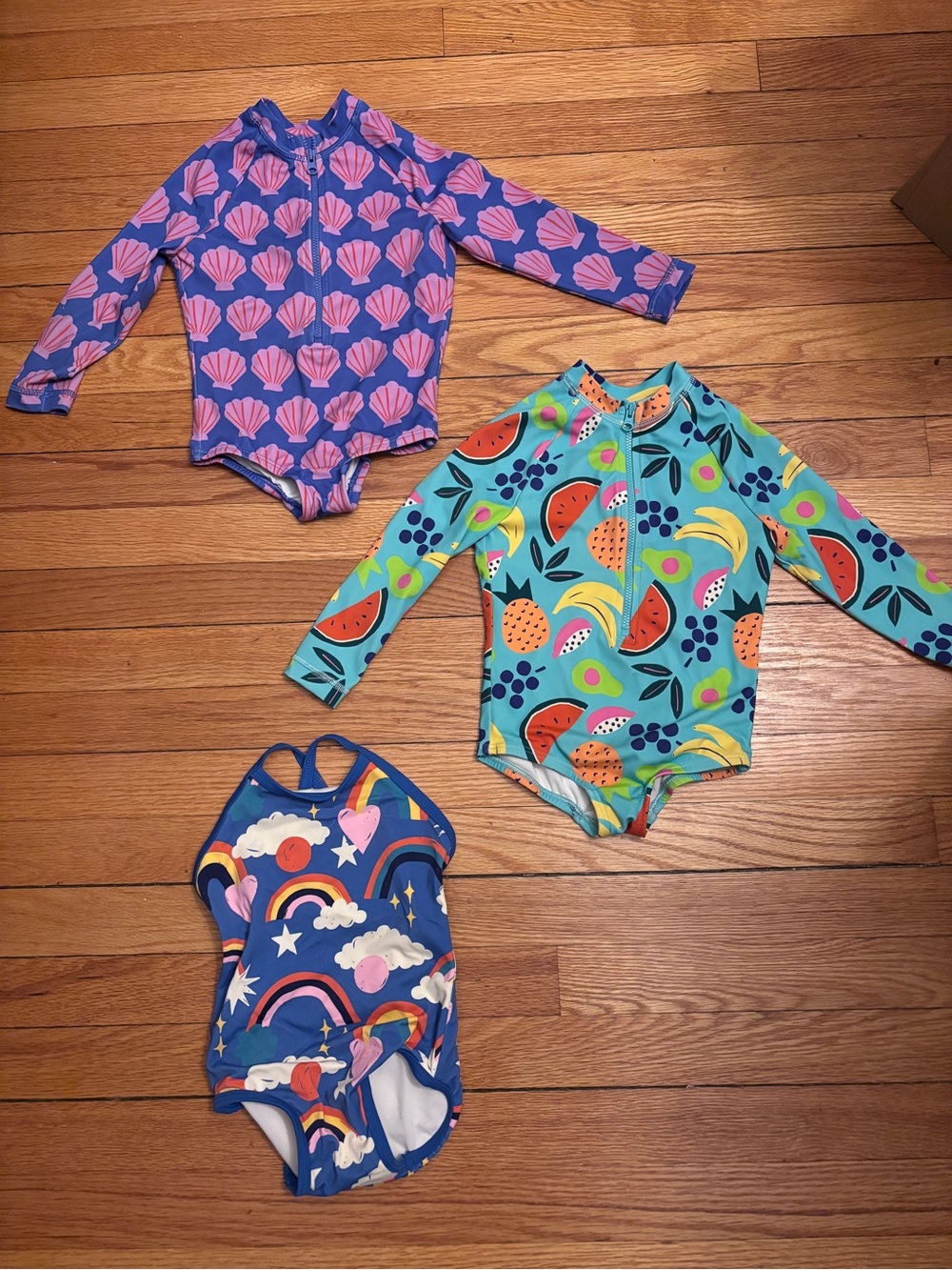 Hanna Andersson bathing suit trio (2T/3T)